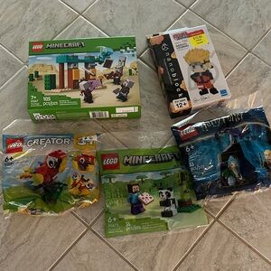 NIB Building Set Lot: LEGO Minecraft, Creator 3-in-1, HP & Naruto